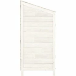 TRUE DEAL Remise De Jardin Blanc 102x52x112 Cm Bois De Sapin Solide -France Abri de jardin Soldes Boutique 67303275 5