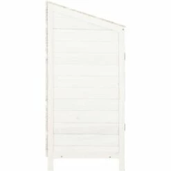 TRUE DEAL Remise De Jardin Blanc 55x52x112 Cm Bois De Sapin Solide 11 TRUE DEAL Remise De Jardin Blanc 55x52x112 Cm Bois De Sapin Solide -France Abri de jardin Soldes Boutique 67303322 5
