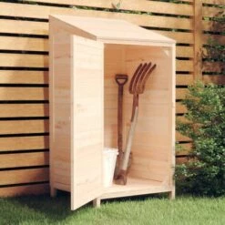 TRUE DEAL Remise De Jardin 55x52x112 Cm Bois De Sapin Solide