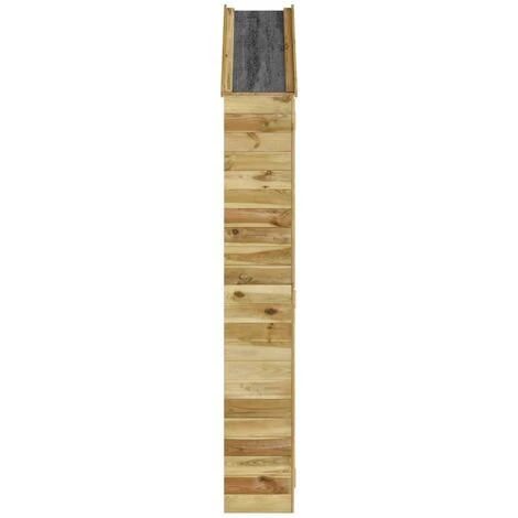 TRUE DEAL Abri à Outils De Jardin 107x37x220 Cm Bois De Pin Imprégné 7 TRUE DEAL Abri à Outils De Jardin 107x37x220 Cm Bois De Pin Imprégné – Image 5