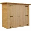 TIMBELA M348 Abri De Jardin Extérieur En Bois - Abri En Pin/épicéa - H194 X 223 X 123cm / 2.1m2 -France Abri de jardin Soldes Boutique 67378422 1