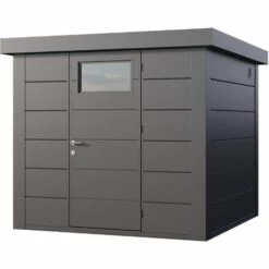 TELLURIA Abri De Jardin Moderne En Acier Porte Simple 5,7 M² Eleganto 2424 Anthracite - Anthracite