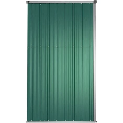 Abri à Outils De Jardin Vert 161x89x161 Cm Acier Galvanisé VidaXL - Vert 7 Abri à Outils De Jardin Vert 161x89x161 Cm Acier Galvanisé VidaXL - Vert – Image 5
