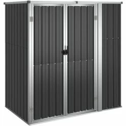 Abri à Outils De Jardin Anthracite 161x89x161cm Acier Galvanisé VidaXL - Anthracite