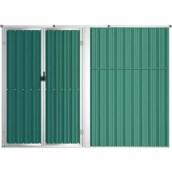 Abri à Outils De Jardin Vert 225x89x161 Cm Acier Galvanisé VidaXL - Vert 10 Abri à Outils De Jardin Vert 225x89x161 Cm Acier Galvanisé VidaXL - Vert -France Abri de jardin Soldes Boutique 67892739 4