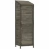 Remise De Jardin Anthracite 55x52x174,5 Cm Bois De Sapin Solide VidaXL - Anthracite 2 Remise De Jardin Anthracite 55x52x174,5 Cm Bois De Sapin Solide VidaXL - Anthracite -France Abri de jardin Soldes Boutique 67893323 1