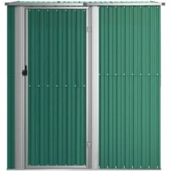 TRUE DEAL Abri à Vélos De Jardin Vert 180,5x97x209,5 Cm Acier Galvanisé -France Abri de jardin Soldes Boutique 67936743 3