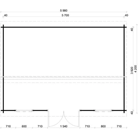 CARLSSON Abri De Jardin Narvig C Naturel , 40 Mm Épaisseur Paroi 598 X 442 Cm - Sans Traitement De Couleur 4 CARLSSON Abri De Jardin Narvig C Naturel , 40 Mm Épaisseur Paroi 598 X 442 Cm - Sans Traitement De Couleur – Image 2