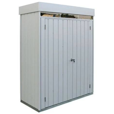 Ezooza Armoire De Rangement Palladium High Store 161,5 X 69,5 X 180 Cm à Deux Portes D'extérieur De Couleur Gris - Grigio 3 Ezooza Armoire De Rangement Palladium High Store 161,5 X 69,5 X 180 Cm à Deux Portes D'extérieur De Couleur Gris - Grigio