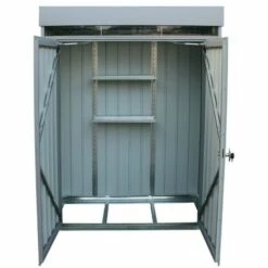 Ezooza Armoire De Rangement Palladium High Store 161,5 X 69,5 X 180 Cm à Deux Portes D'extérieur De Couleur Gris - Grigio 9 Ezooza Armoire De Rangement Palladium High Store 161,5 X 69,5 X 180 Cm à Deux Portes D'extérieur De Couleur Gris - Grigio -France Abri de jardin Soldes Boutique 68258562 3