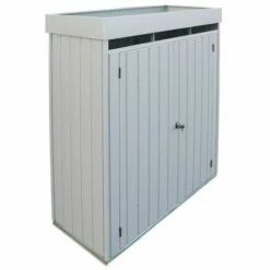 Ezooza Armoire De Rangement Palladium High Store 161,5 X 69,5 X 180 Cm à Deux Portes D'extérieur De Couleur Gris - Grigio 10 Ezooza Armoire De Rangement Palladium High Store 161,5 X 69,5 X 180 Cm à Deux Portes D'extérieur De Couleur Gris - Grigio -France Abri de jardin Soldes Boutique 68258562 4