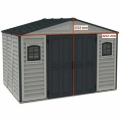 Ezooza Abri De Jardin En PVC Woodbridge Plus V2 10,5 X 8 Cm Gris - Grigio/Grigio Scuro 9 Ezooza Abri De Jardin En PVC Woodbridge Plus V2 10,5 X 8 Cm Gris - Grigio/Grigio Scuro -France Abri de jardin Soldes Boutique 68258563 3