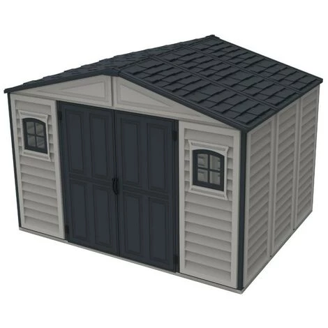 Ezooza Abri De Jardin En PVC Woodbridge Plus V2 10,5 X 8 Cm Gris - Grigio/Grigio Scuro 6 Ezooza Abri De Jardin En PVC Woodbridge Plus V2 10,5 X 8 Cm Gris - Grigio/Grigio Scuro – Image 4