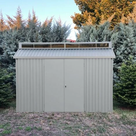 Ezooza Abri De Jardin Aluminium Alu 10'x6' Duramax 323 X 172 X 230,5 Cm Couleur Gris… - Grigio 5 Ezooza Abri De Jardin Aluminium Alu 10'x6' Duramax 323 X 172 X 230,5 Cm Couleur Gris… - Grigio – Image 3