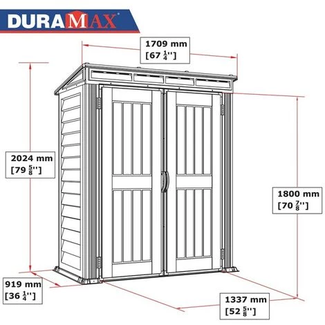 EZOOZA YardMate Pent Plus Abri De Jardin En PVC 170 X 92 Cm, Gris Clair Et Foncé - Grigio/Grigio Scuro 4 EZOOZA YardMate Pent Plus Abri De Jardin En PVC 170 X 92 Cm, Gris Clair Et Foncé - Grigio/Grigio Scuro – Image 2