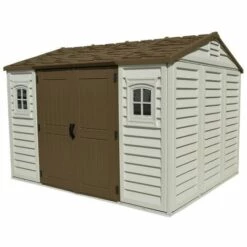 EZOOZA Duramax Apex Abri De Jardin En Plastique Marron 26,7 X 20,3 Cm - Grigio Chiaro/Marrone