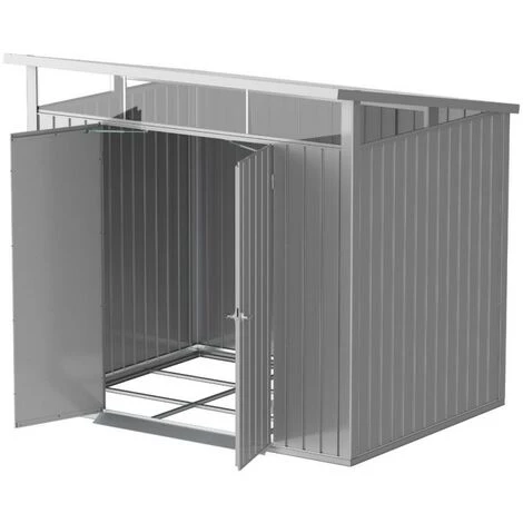 Ezooza Abri En Métal Palladium Duramax 8'x6' à Deux Portes 196,5 X 199 X 229 Cm Couleur Gris - Grigio 2 Ezooza Abri En Métal Palladium Duramax 8'x6' à Deux Portes 196,5 X 199 X 229 Cm Couleur Gris - Grigio