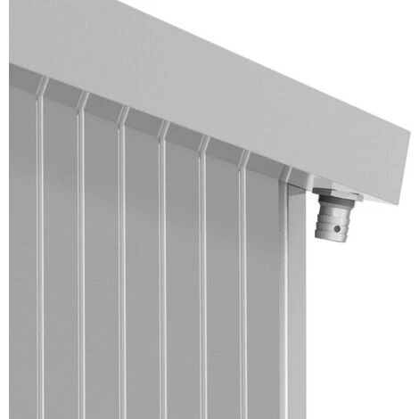 Ezooza Abri En Métal Palladium Duramax 8'x6' à Deux Portes 196,5 X 199 X 229 Cm Couleur Gris - Grigio 5 Ezooza Abri En Métal Palladium Duramax 8'x6' à Deux Portes 196,5 X 199 X 229 Cm Couleur Gris - Grigio – Image 4