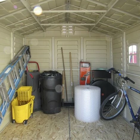 Ezooza DuraPlus 8'x8' Duramax Premium Abri De Jardin En PVC 240 X 247 X 235 Cm - Avorio/Marrone 5 Ezooza DuraPlus 8'x8' Duramax Premium Abri De Jardin En PVC 240 X 247 X 235 Cm - Avorio/Marrone – Image 3