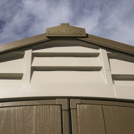 Ezooza DuraPlus 8'x8' Duramax Premium Abri De Jardin En PVC 240 X 247 X 235 Cm - Avorio/Marrone 6 Ezooza DuraPlus 8'x8' Duramax Premium Abri De Jardin En PVC 240 X 247 X 235 Cm - Avorio/Marrone – Image 4