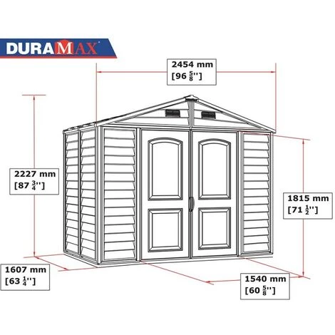 Ezooza StoreAll Abri De Jardin En PVC Beige Et Marron 245 X 161 Cm - Avorio/Marrone 4 Ezooza StoreAll Abri De Jardin En PVC Beige Et Marron 245 X 161 Cm - Avorio/Marrone – Image 2