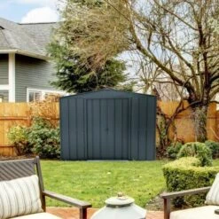 Ezooza Top Shed 8' X 6' 261 X 183 X 204,5 Cm - Antracite -France Abri de jardin Soldes Boutique 68258575 3