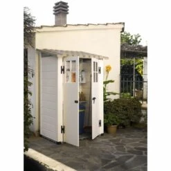 Habrita Abri Résine Mural 1,32 M2- Toit Mono-pente -France Abri de jardin Soldes Boutique 7009839 3