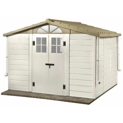 Habrita Abri Résine 8,06 M2 - Toit Bi-pente 3 Habrita Abri Résine 8,06 M2 - Toit Bi-pente