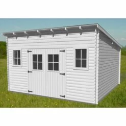 Habrita Abri En Madriers Massifs - Toit Mono Pente - 14,47 M² -France Abri de jardin Soldes Boutique 7009854 3