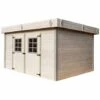 Habrita Abri En Madriers Massifs - Toit Plat - 13,47 M² 2 Habrita Abri En Madriers Massifs - Toit Plat - 13,47 M² -France Abri de jardin Soldes Boutique 7009856 1