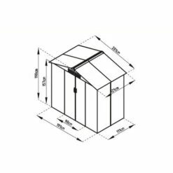 GARDIUN Abri De Jardin En Métal Yorkshire - 2,43 M² Ext. 121x201x190 Cm Acier Galvanisé Vert 8 GARDIUN Abri De Jardin En Métal Yorkshire - 2,43 M² Ext. 121x201x190 Cm Acier Galvanisé Vert -France Abri de jardin Soldes Boutique 7901225 2