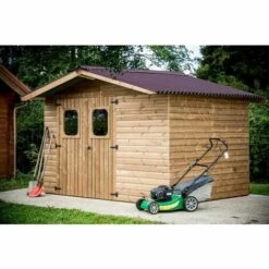 Habrita Abri THERMA En Bois Massif - 10,33 M² - Sans Plancher - Toit Double Pente 5 Habrita Abri THERMA En Bois Massif - 10,33 M² - Sans Plancher - Toit Double Pente -France Abri de jardin Soldes Boutique 8338809 2