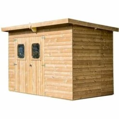 Habrita Abri THEORA En Bois Massif Sans Plancher, Toit Mono Pente 6,78 M²