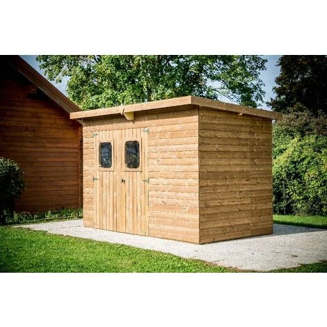 Habrita Abri THEORA En Bois Massif Sans Plancher, Toit Mono Pente 6,78 M² 4 Habrita Abri THEORA En Bois Massif Sans Plancher, Toit Mono Pente 6,78 M² – Image 2