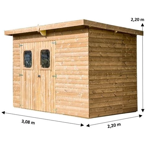 Habrita Abri THEORA En Bois Massif Sans Plancher, Toit Mono Pente 6,78 M² 5 Habrita Abri THEORA En Bois Massif Sans Plancher, Toit Mono Pente 6,78 M² – Image 3