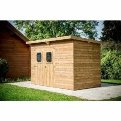 Habrita Abri THEORA En Bois Massif Sans Plancher, Toit Mono Pente 7,33 M² 9 Habrita Abri THEORA En Bois Massif Sans Plancher, Toit Mono Pente 7,33 M² -France Abri de jardin Soldes Boutique 8338813 3