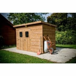 Habrita Abri THEORA En Bois Massif Sans Plancher, Toit Mono Pente 7,33 M² 10 Habrita Abri THEORA En Bois Massif Sans Plancher, Toit Mono Pente 7,33 M² -France Abri de jardin Soldes Boutique 8338813 4