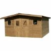 Habrita Abri THERMABRI Madriers Sans Plancher, Toit Double Pente 15,14 M² -France Abri de jardin Soldes Boutique 8338824 1