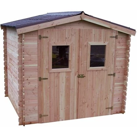 Habrita Abri DALIA Madriers 20 Mm Sans Plancher Toit Double Pente 5,71 M² 4 Habrita Abri DALIA Madriers 20 Mm Sans Plancher Toit Double Pente 5,71 M² – Image 2