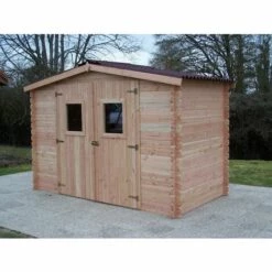 Habrita Abri DALIA Madriers Douglas 20 Mm Sans Plancher 5,24 M² -France Abri de jardin Soldes Boutique 8338834 5