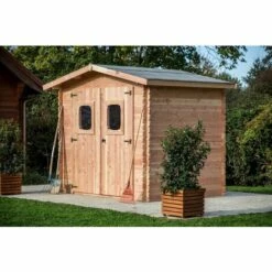 Habrita Abri DOMMAR Madriers Douglas 28 Mm - 6,33 M² - Sans Plancher - Toit Double Pente 10 Habrita Abri DOMMAR Madriers Douglas 28 Mm - 6,33 M² - Sans Plancher - Toit Double Pente -France Abri de jardin Soldes Boutique 8338839 4
