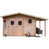 Habrita Abri DOMMAR Douglas Madriers 28 Mm - 19,65 M² - Avec Bûcher - Sans Plancher 1 Habrita Abri DOMMAR Douglas Madriers 28 Mm - 19,65 M² - Avec Bûcher - Sans Plancher -France Abri de jardin Soldes Boutique 8338844 1