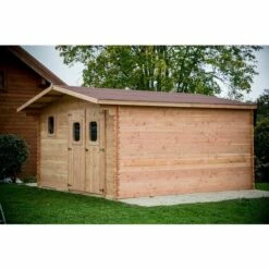 Habrita Abri DOMMAR Douglas Madriers 28 Mm - 23,14 M² - Sans Plancher - Toit Double Pente 9 Habrita Abri DOMMAR Douglas Madriers 28 Mm - 23,14 M² - Sans Plancher - Toit Double Pente -France Abri de jardin Soldes Boutique 8338847 4