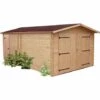 Habrita Garage DENIS Madriers Douglas 28 Mm Sans Plancher Toit Double Pente 21,15 M² 1 Habrita Garage DENIS Madriers Douglas 28 Mm Sans Plancher Toit Double Pente 21,15 M² -France Abri de jardin Soldes Boutique 8338848 1