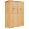 Outsunny Abri De Jardin Armoire De Jardin Remise Pour Outils Sur Pied Dim. 128L X 50l X 164H Cm 2 étagères 2 Portes 2 Fenêtres Toit Bitumé étanche Bois Massif Sapin Pré-huilé 2 Outsunny Abri De Jardin Armoire De Jardin Remise Pour Outils Sur Pied Dim. 128L X 50l X 164H Cm 2 étagères 2 Portes 2 Fenêtres Toit Bitumé étanche Bois Massif Sapin Pré-huilé -France Abri de jardin Soldes Boutique 9758248 1