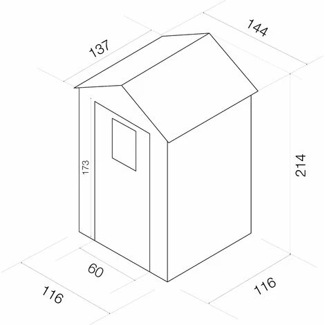 GARDIUN Abri De Jardin En Résine Tuscany Evo 120 2 M² 137x144x214 Cm Blanc/Beige 7 GARDIUN Abri De Jardin En Résine Tuscany Evo 120 2 M² 137x144x214 Cm Blanc/Beige – Image 5